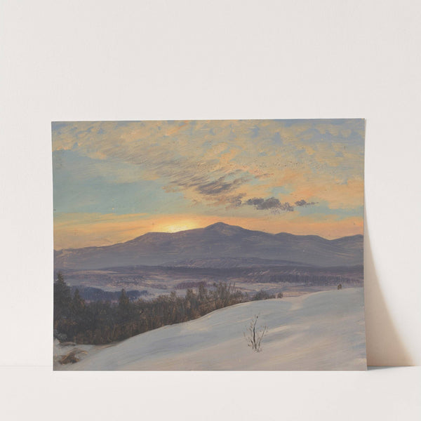 Sunset Across the Hudson Valley, Winter (1870–80) by Frederic Edwin Church