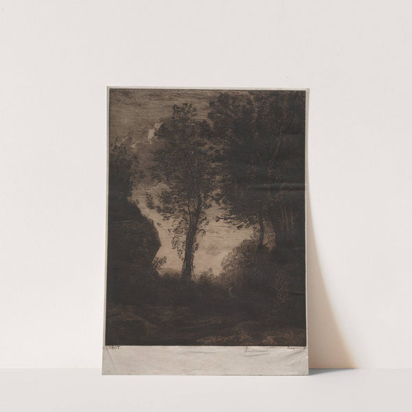 Sunset, after Corot (c. 1858) by Félix Bracquemond