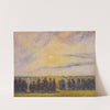 Sunset at Eragny by Camille Pissarro