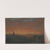 Sunset at Hudson, New York (ca. 1860) by Frederic Edwin Church