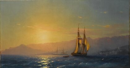 Sunset at sea