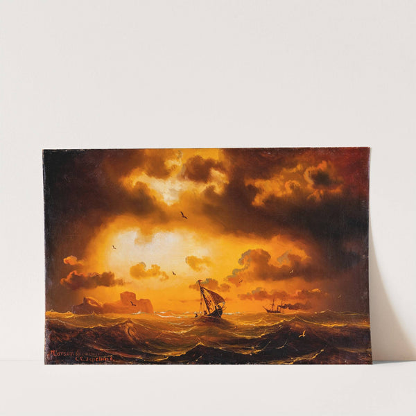 Sunset at Sea by Marcus Larson