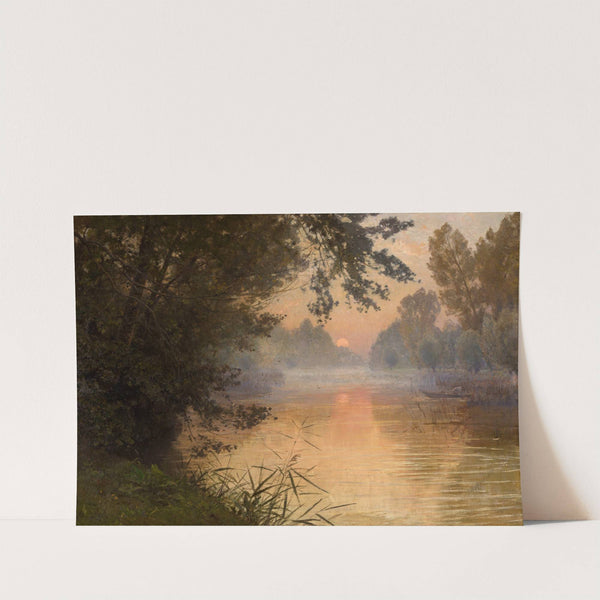 Sunset at the Banks of the Loing by Henri Zuber