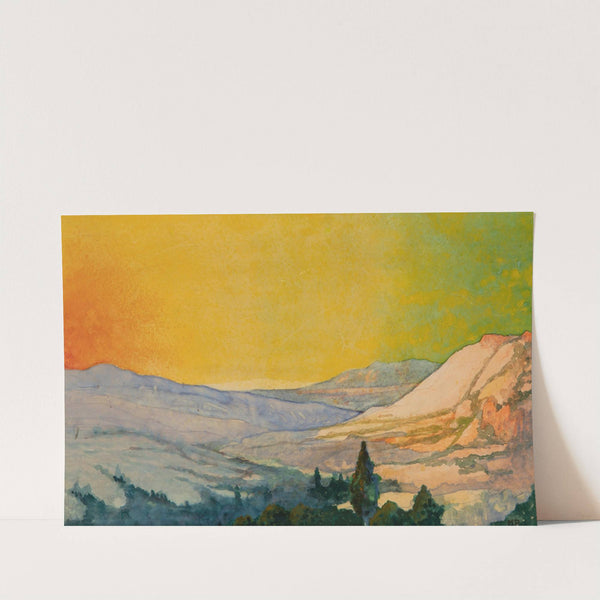 Sunset, Colorado (circa 1902) by Maxfield Parrish