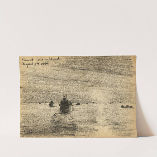 Sunset – first night out (1944) by Victor Alfred Lundy