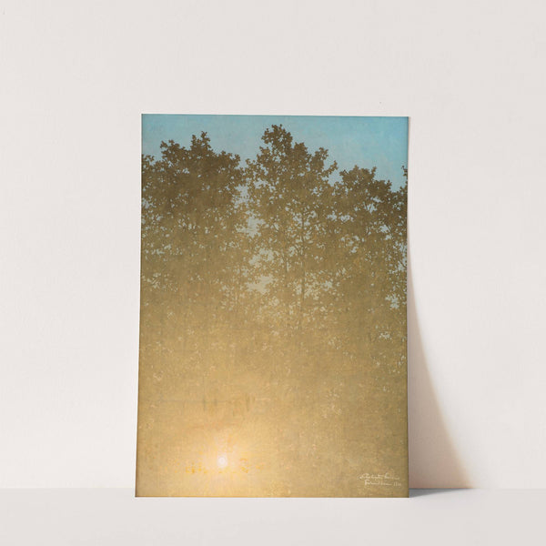 Sunset. Fontainebleau by Valdemar Schønheyder Møller