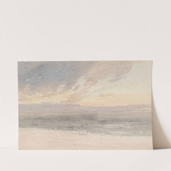 Sunset From The Shore (1783-1859) by David Cox