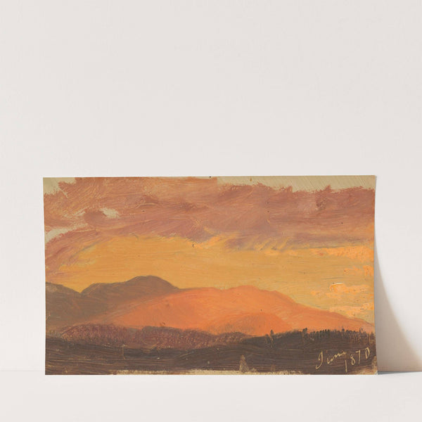 Sunset, Hudson Valley (1870) by Frederic Edwin Church