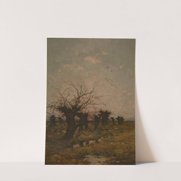 Sunset in the Kempen by Joseph Théodore Coosemans