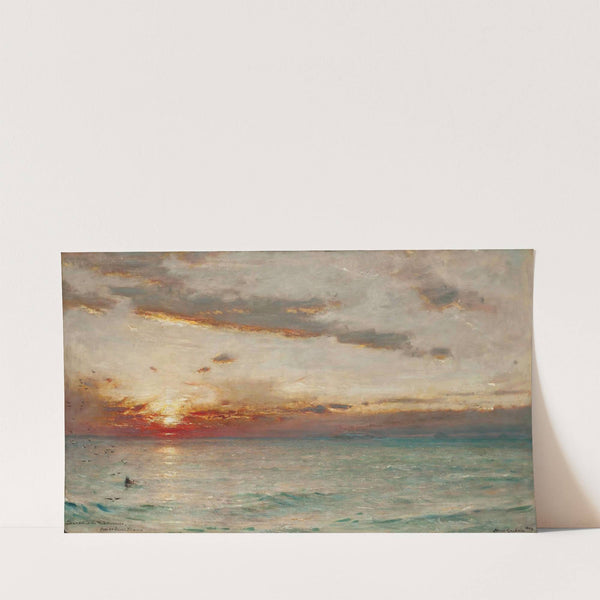 Sunset In The Mediterranean From An Orient Steamer (1908) by Albert Goodwin