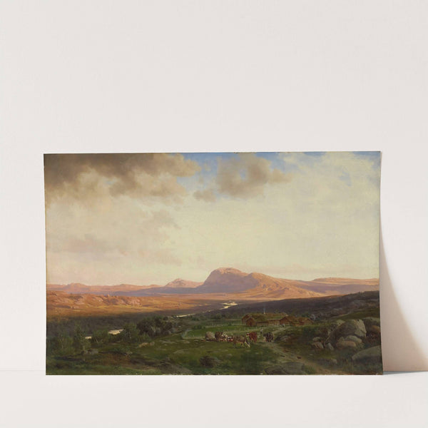 Sunset in the Mountains (1865) by Johan Fredrik Eckersberg