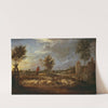 Sunset Landscape with a Shepherd and his Flock by David Teniers The Younger