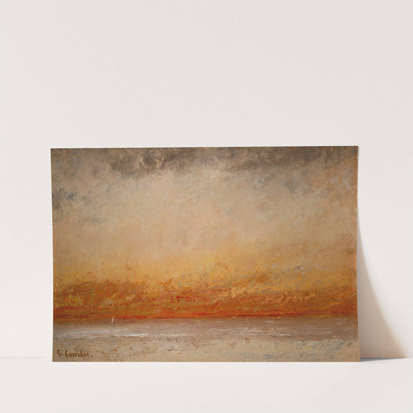 Sunset Marine (1865) by Gustave Courbet