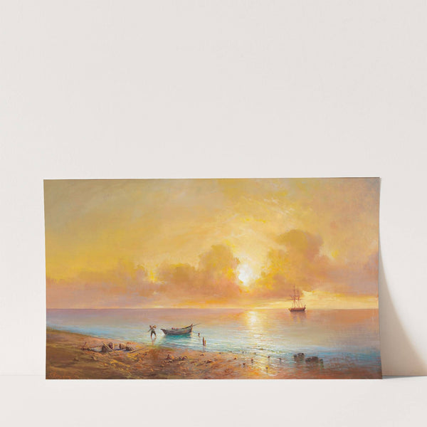 Sunset on the Black Sea Coast by Grigori Ivanovitch Kapustin