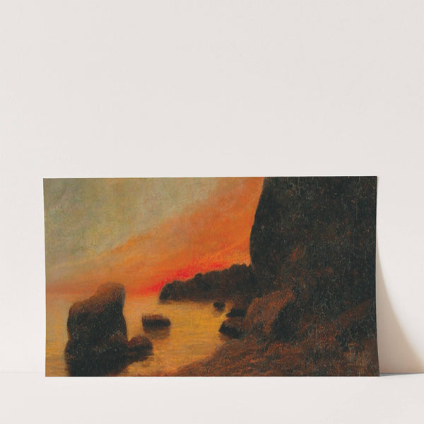 Sunset on the coast of Capri (1900) by Karl Wilhelm Diefenbach