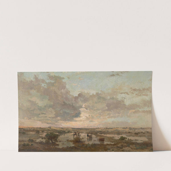 Sunset on the Heath (circa 1877) by Adrien-Joseph Heymans