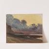Sunset on the Normandy Coast by Eugène Isabey