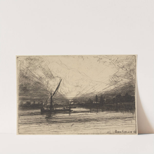 Sunset on the Thames by Francis Seymour Haden