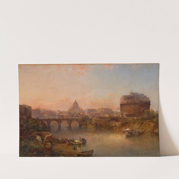 Sunset on the Tiber, Rome by George Loring Brown