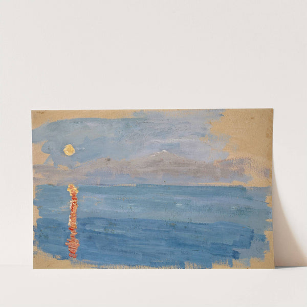 Sunset over a Bay by the Sea by Ernst Schiess