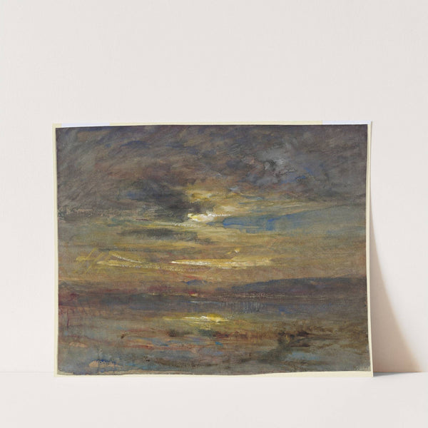 Sunset over a Pond by François-Auguste Ravier