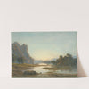 Sunset over a River Landscape (early 1840s) by Francis Danby