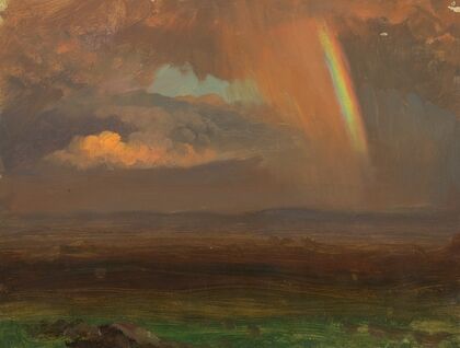 Sunset over broad landscape — size preview