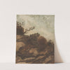Sunset Over the Hill (1800s) by Alphonse Legros