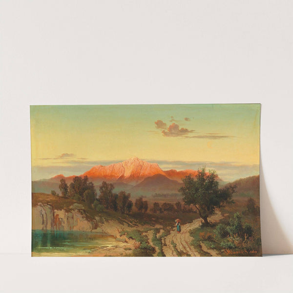 Sunset Over The Hoher Göll by Anton Hlavacek