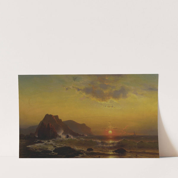 Sunset Over the Waves (1890) by Mauritz Frederick Hendrick de Haas