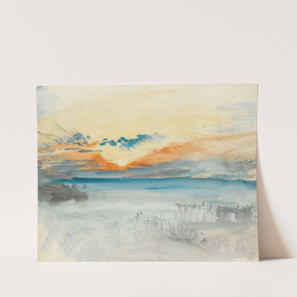 Sunset Over Water by Joseph Mallord William Turner