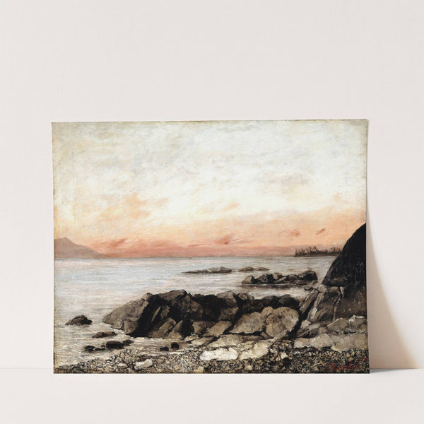 Sunset, Vevey, Switzerland (1874) by Gustave Courbet