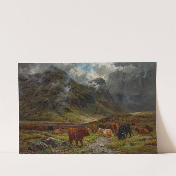 Sunshine after Rain, Loch Etive, Glencoe (1888) by Louis Bosworth Hurt