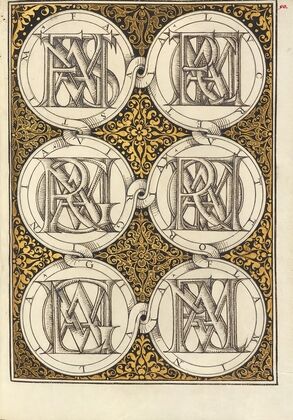 Superimposed Letters Spelling the Names of Illustrious Women of Ancient Rome (1561–1596)