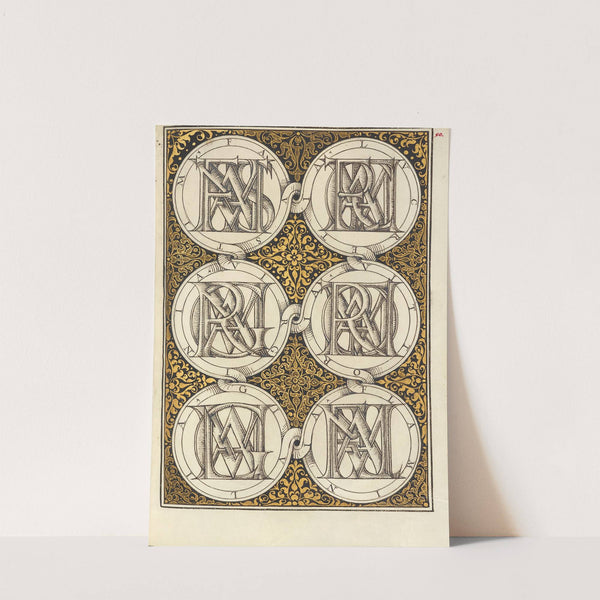 Superimposed Letters Spelling the Names of Illustrious Women of Ancient Rome (1561–1596) by Joris Hoefnagel