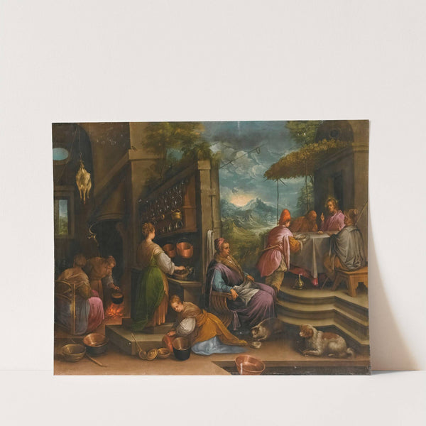 Supper At Emmaus by Follower of Jacopo da Ponte