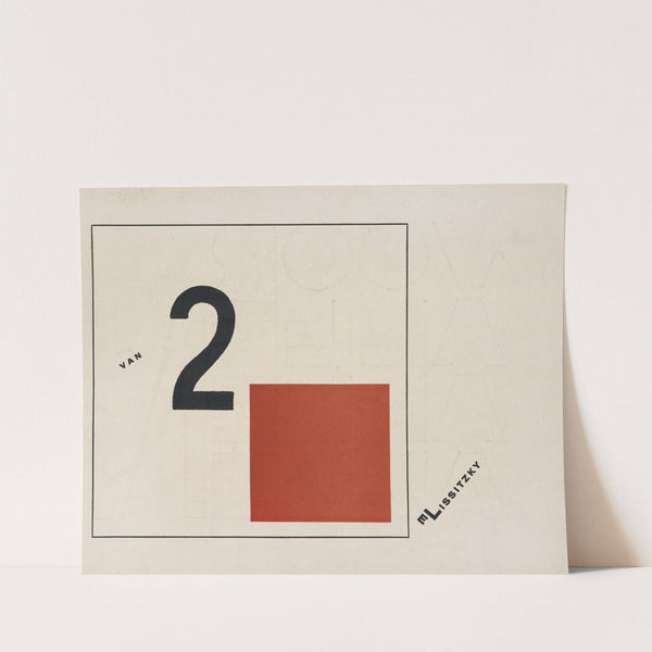 Suprematisch worden van tWee kWA drA ten in 6 konstrukties Pl. 2 (1922) by El Lissitzky