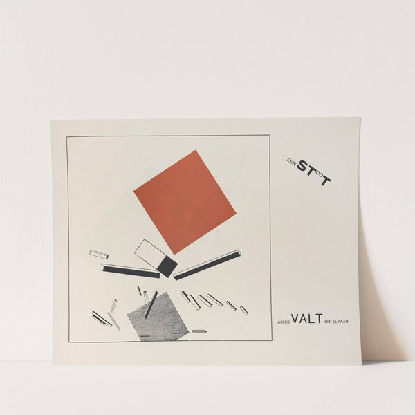 Suprematisch worden van tWee kWA drA ten in 6 konstrukties Pl. 9 (1922) by El Lissitzky