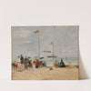 Sur la plage de Trouville by Eugène Boudin