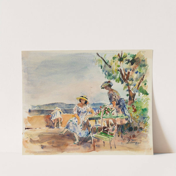 Sur la terrasse by Henri Lebasque