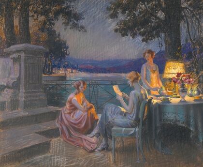 Sur la terrasse