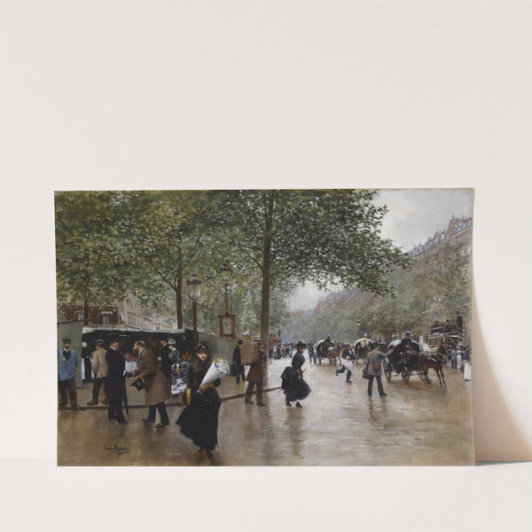 Sur les grands boulevards by Jean Béraud