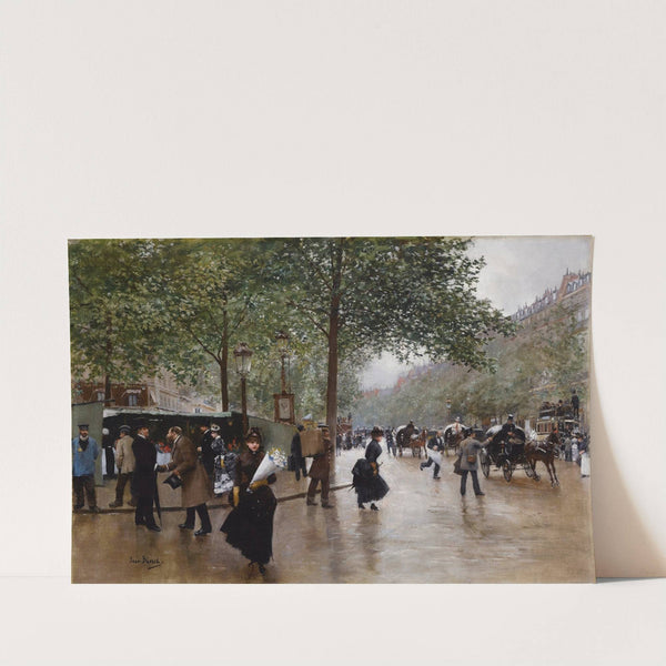 Sur Les Grands Boulevards by Jean Béraud