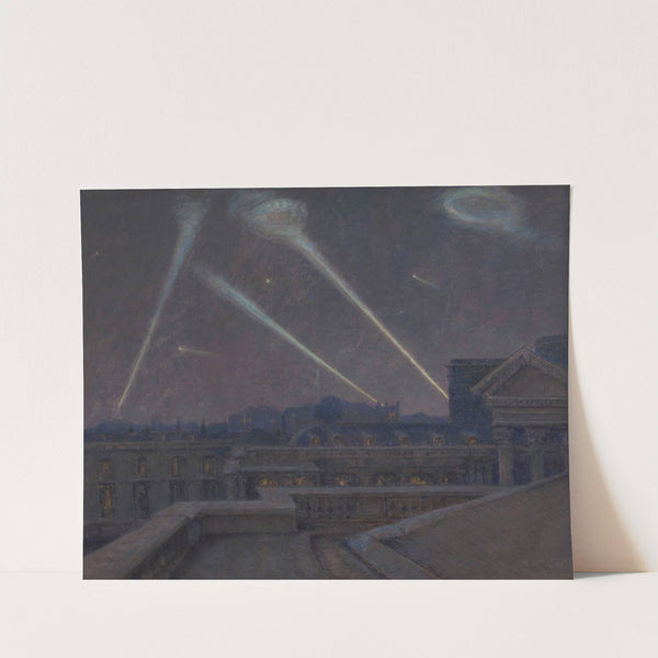 Sur les terrasses du Palais Bourbon, nuit du 29 janvier 1916, zeppelins by Marie-Joseph-Leon Clavel (Iwill)