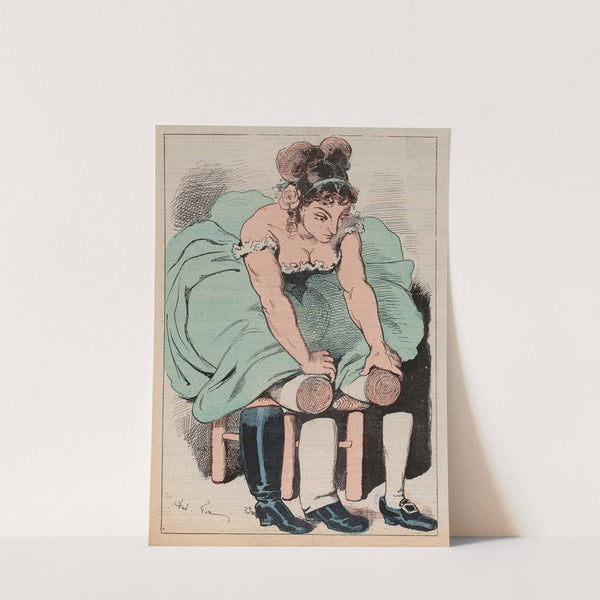 Sur quel pied danser (1874) by André Gill