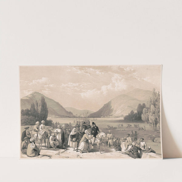 Surrender of Dost Mahommed Khan, to Sir William Hay MacNaghten Bart, at the entrance into Caubul from Killa-Kazee by James Atkinson