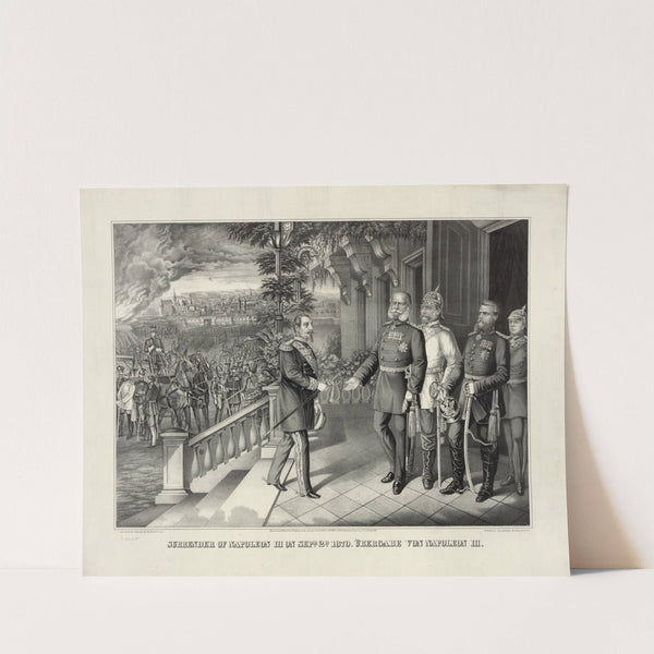 Surrender of Napoleon III on Sepr. 2d. 1870 Übergabe von Napoleon III. (1871) by Henry Jerome Schile