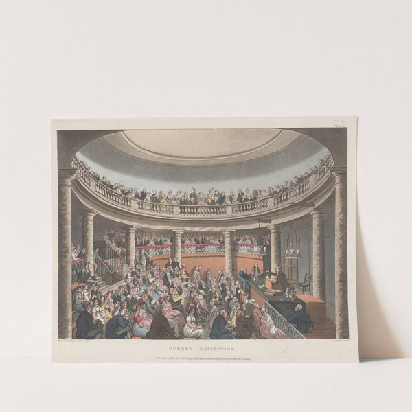 Surrey Institution (1809) by Thomas Rowlandson