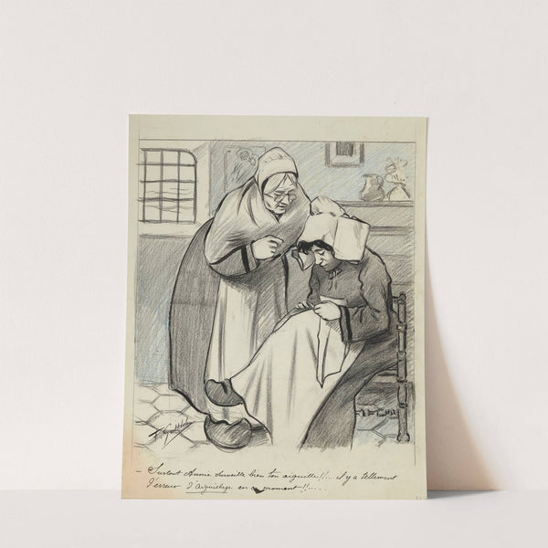 Surtout Annie surveille bien ton aiguille. il y a tellement d’erreur d’aiguillage en ce moment … by Fernand Louis Gottlob