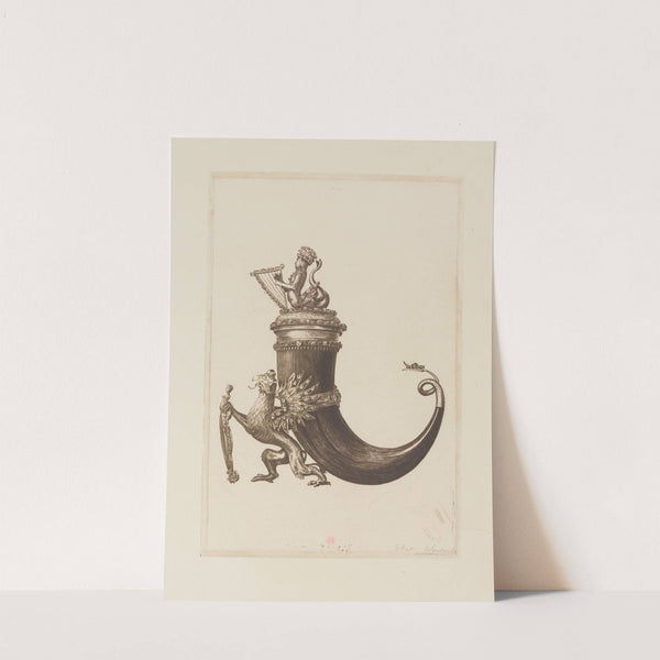 Surtout de table en corne monté en argent doré, orné de pierreries, XVIIe siècle (1884) by Henri-Charles Guérard